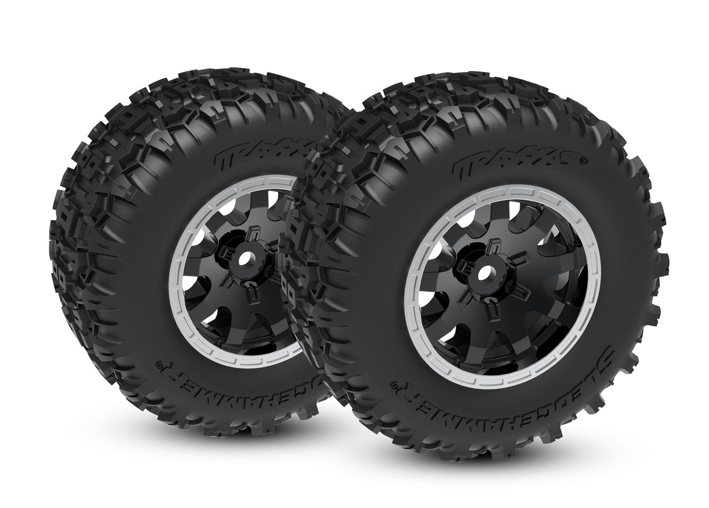 T&W BLK STN WHL SLDGEHMMR (2) - Xtreme RC