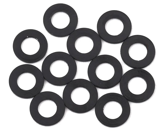 1UP Racing 3x6mm Precision Aluminum Shims (Black) (12) (1mm - Xtreme RC