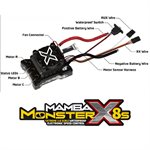 1/6 Mamba Monster X 8S 33.6V WP ESC 8A Peak BEC - Xtreme RC