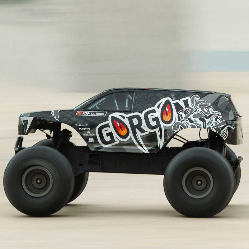 1/10 GORGON 2WD RTR Brushed Monster Truck (Battery & Charger Included), Gun Metal - Xtreme RC