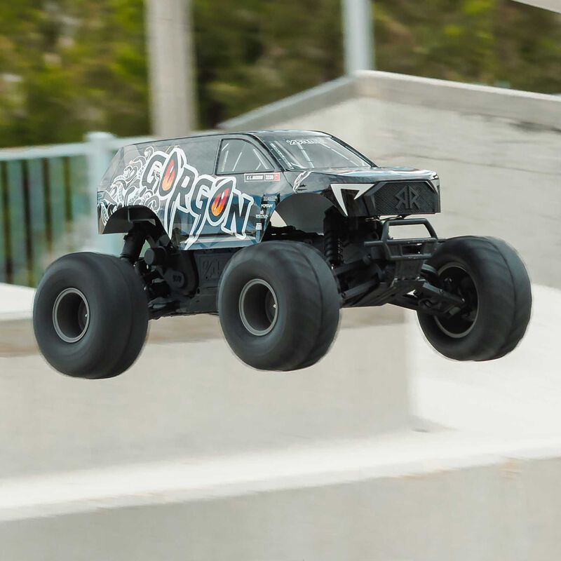 1/10 GORGON 2WD RTR Brushed Monster Truck (Battery & Charger Included), Gun Metal - Xtreme RC