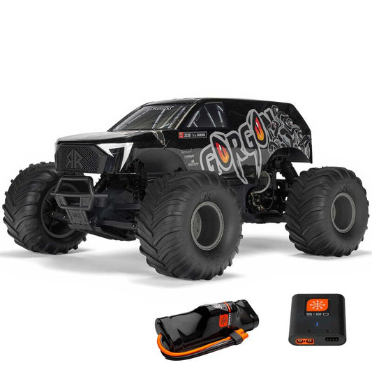 1/10 GORGON 2WD RTR Brushed Monster Truck (Battery & Charger Included), Gun Metal - Xtreme RC
