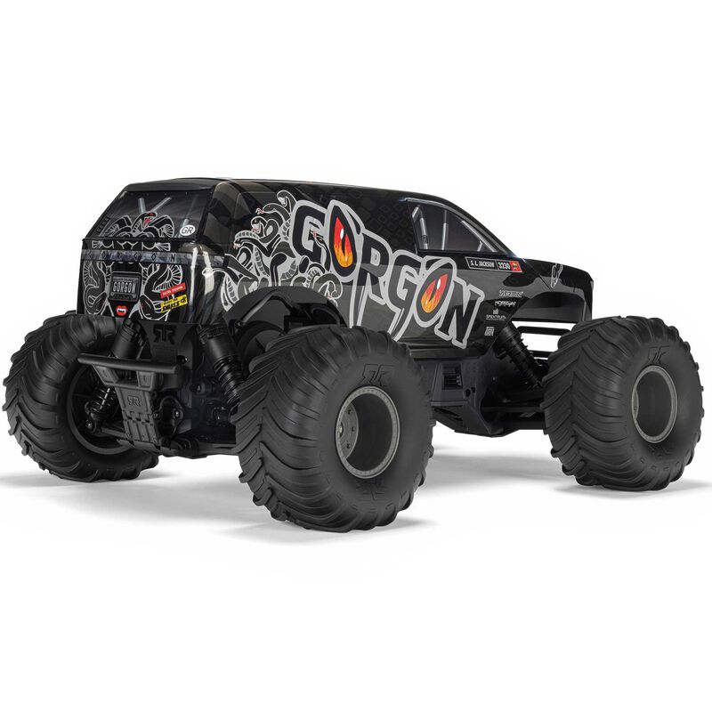 1/10 GORGON 2WD RTR Brushed Monster Truck (Battery & Charger Included), Gun Metal - Xtreme RC