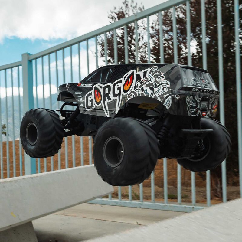 1/10 GORGON 2WD RTR Brushed Monster Truck (Battery & Charger Included), Gun Metal - Xtreme RC