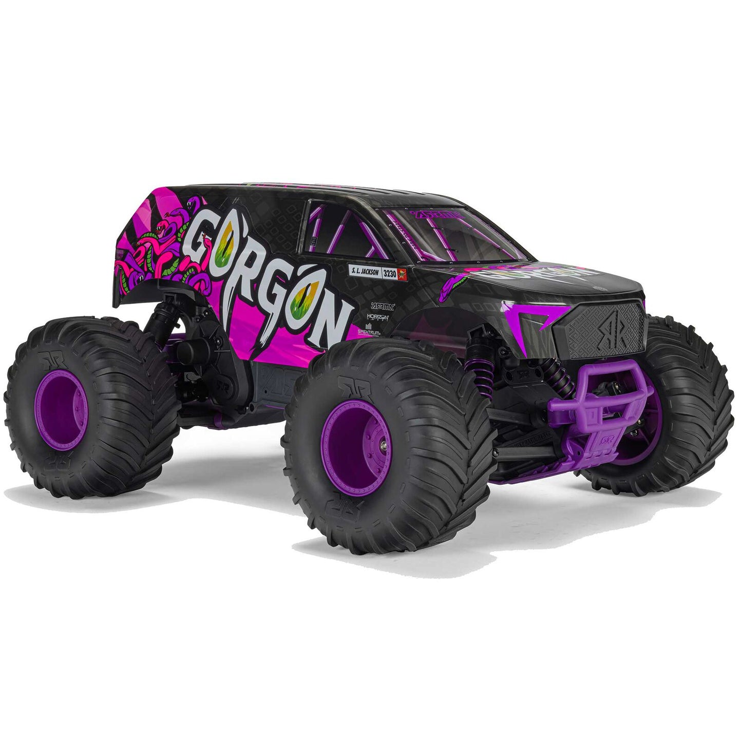 1/10 GORGON 2WD RTR Brushed Monster Truck (Battery & Charger Included), Purple - Xtreme RC