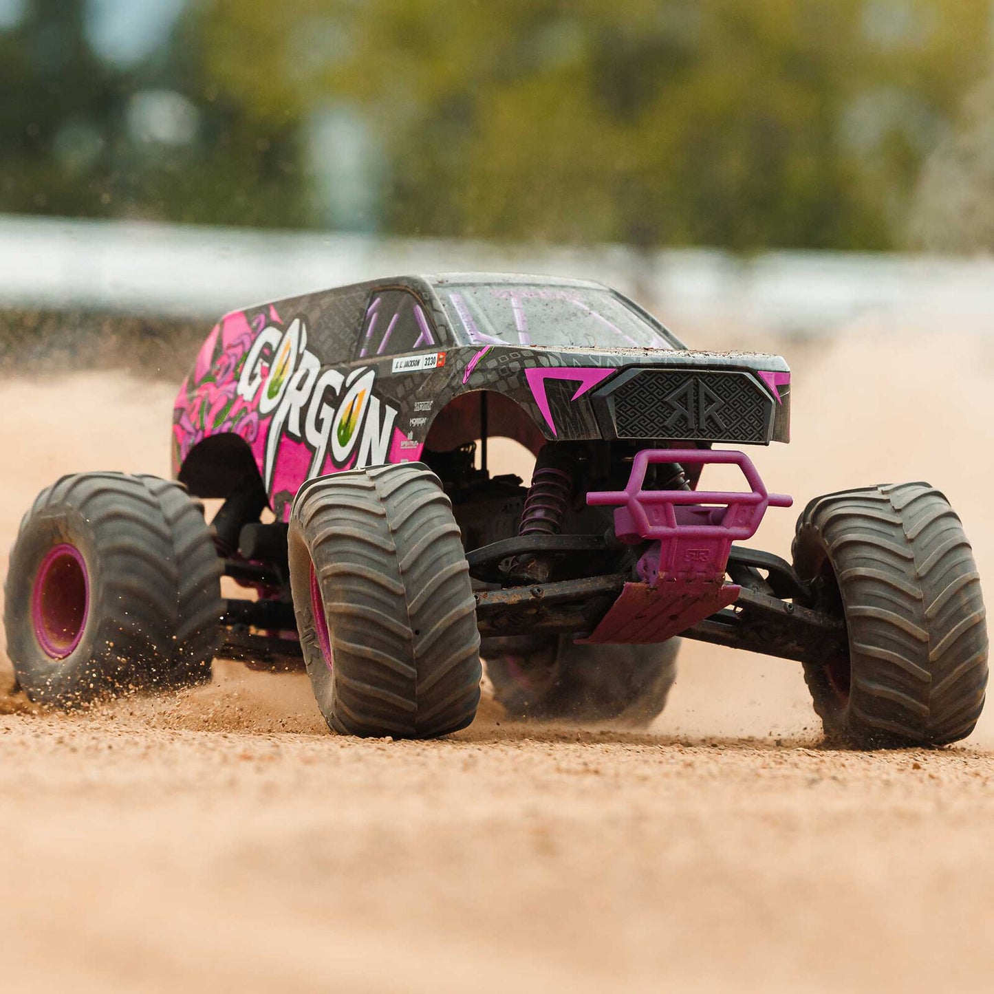1/10 GORGON 2WD RTR Brushed Monster Truck (Battery & Charger Included), Purple - Xtreme RC