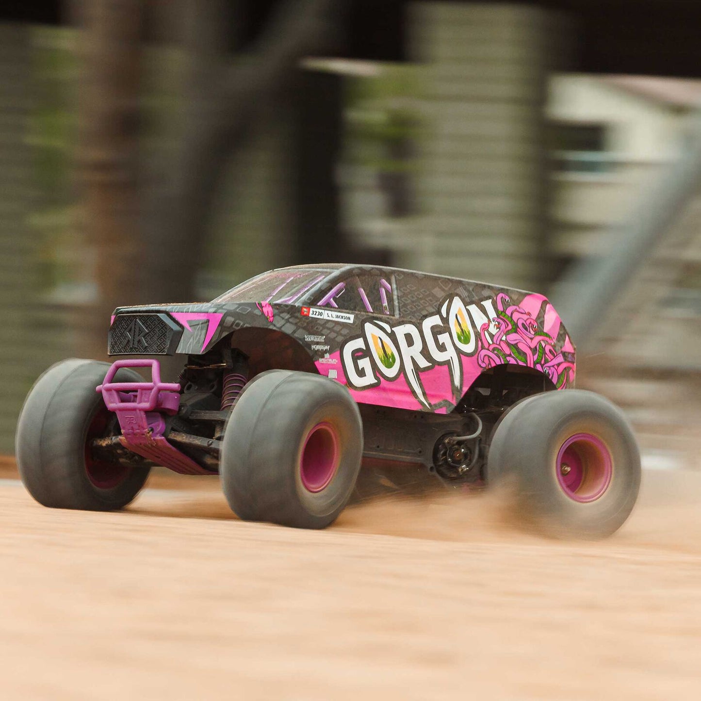 1/10 GORGON 2WD RTR Brushed Monster Truck (Battery & Charger Included), Purple - Xtreme RC