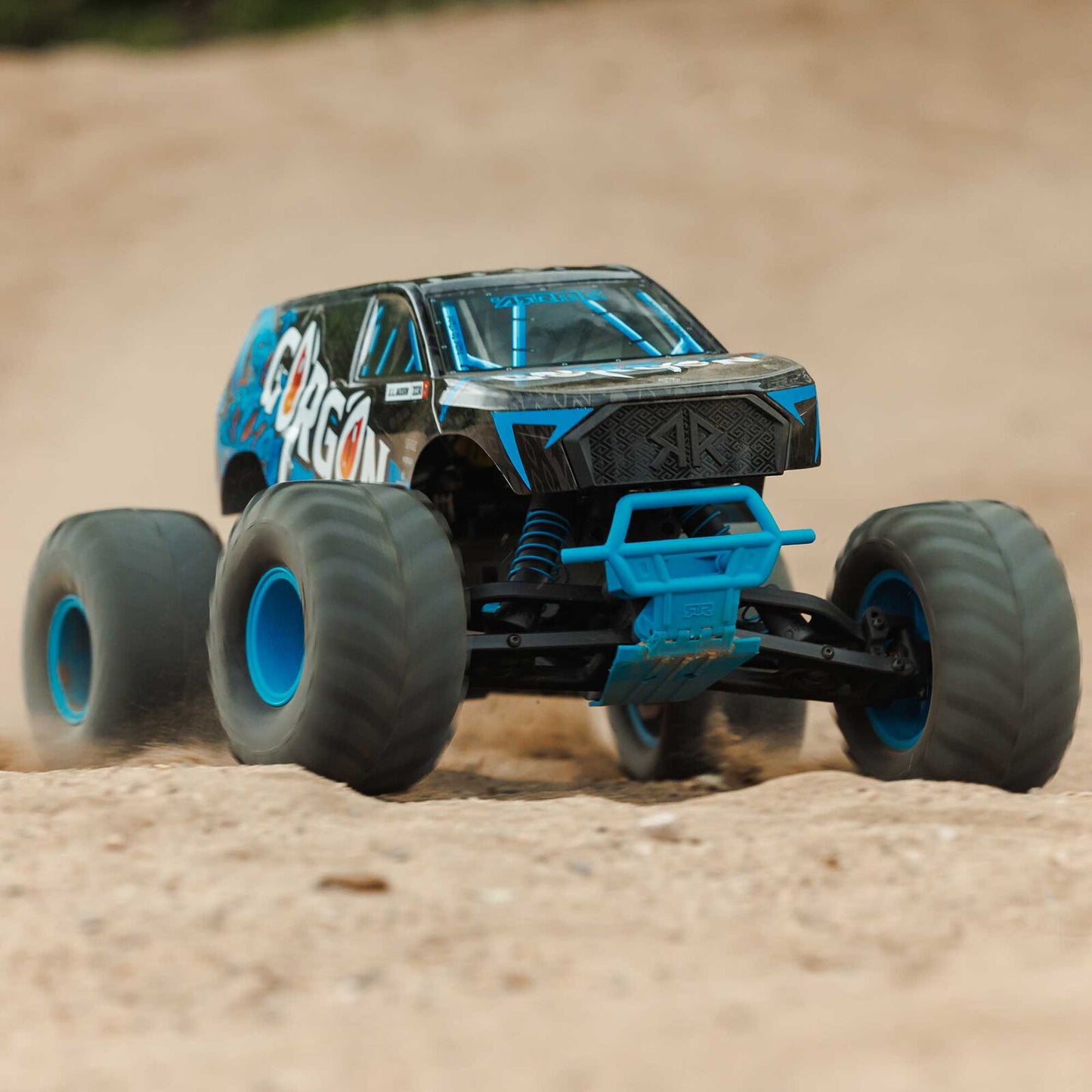 1/10 GORGON 2WD RTR Brushed Monster Truck (Battery & Charger Included), Blue - Xtreme RC