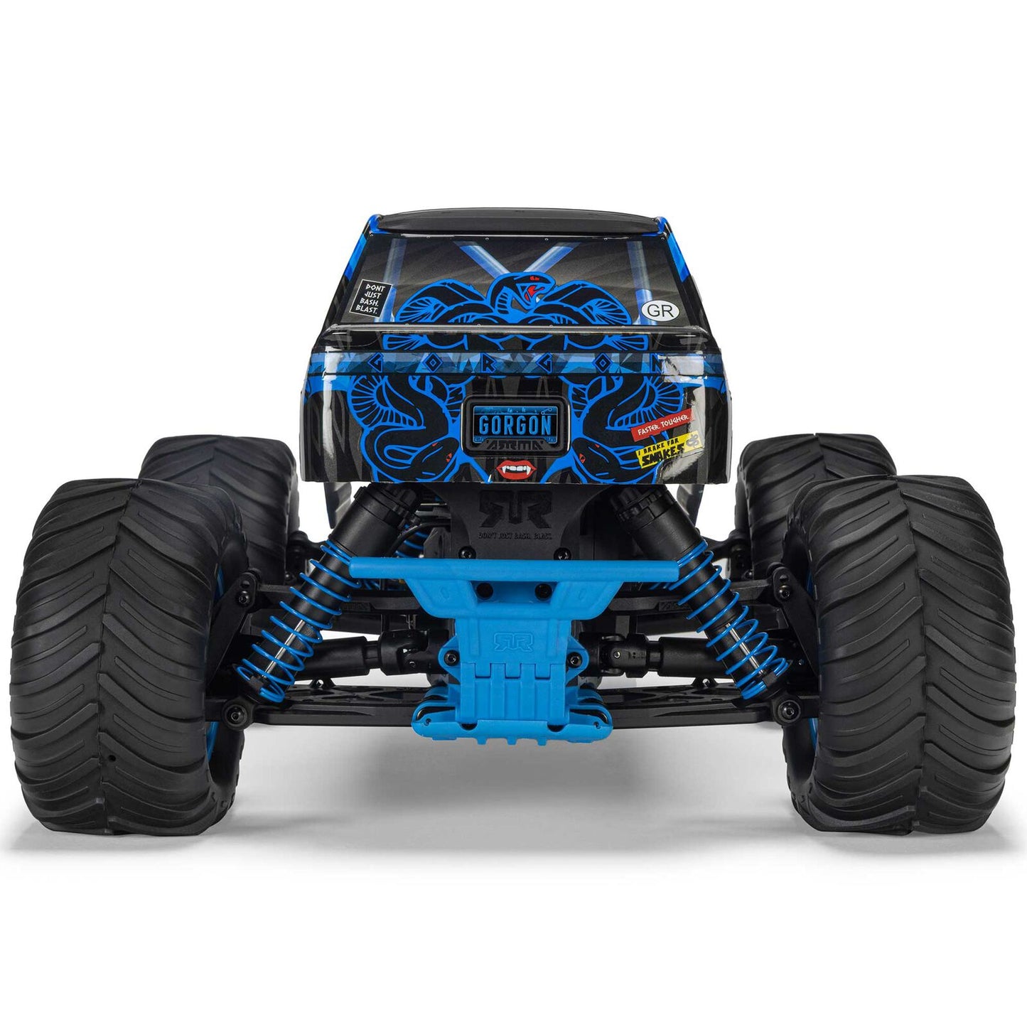 1/10 GORGON 2WD RTR Brushed Monster Truck (Battery & Charger Included), Blue - Xtreme RC