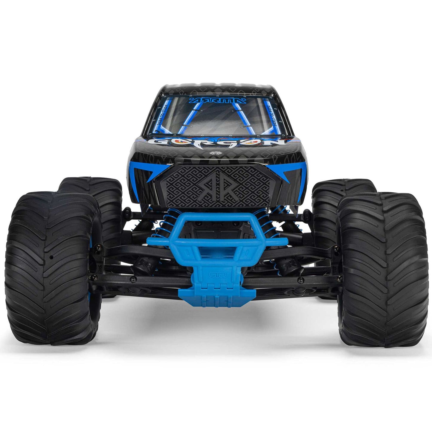 1/10 GORGON 2WD RTR Brushed Monster Truck (Battery & Charger Included), Blue - Xtreme RC