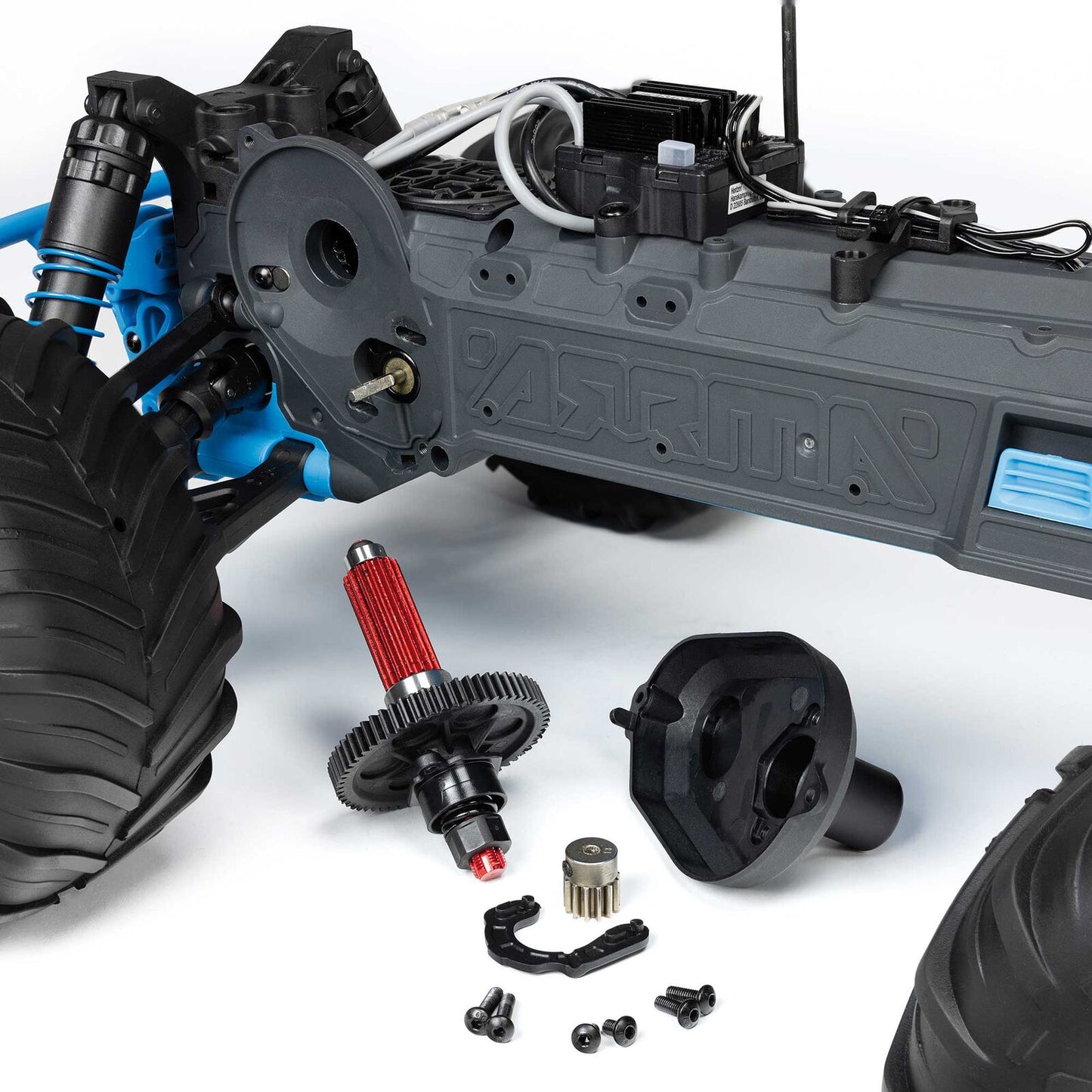 1/10 GORGON 2WD RTR Brushed Monster Truck (Battery & Charger Included), Blue - Xtreme RC