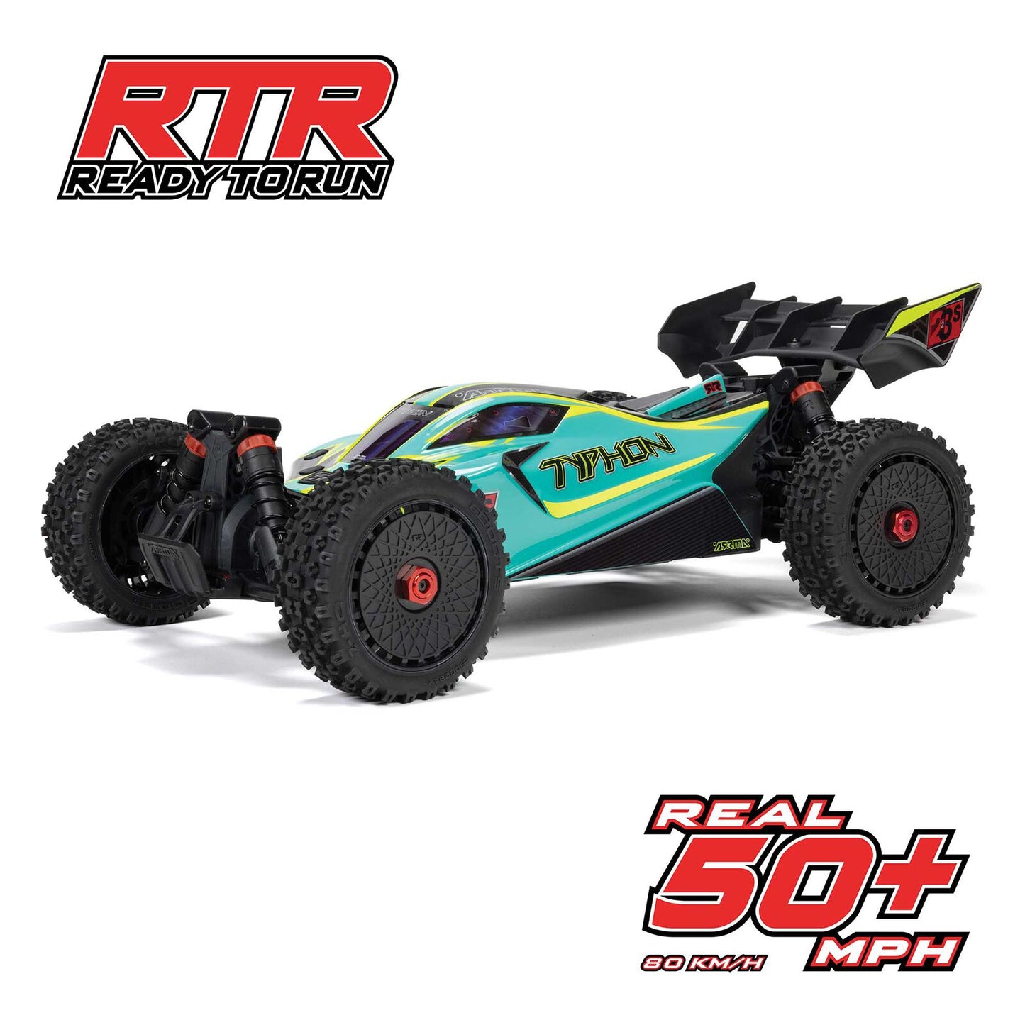 1/8 TYPHON 4X4 223S BLX BRUSHLESS BUGGY RTR WITH DSC BLUE/YELLOW - Xtreme RC