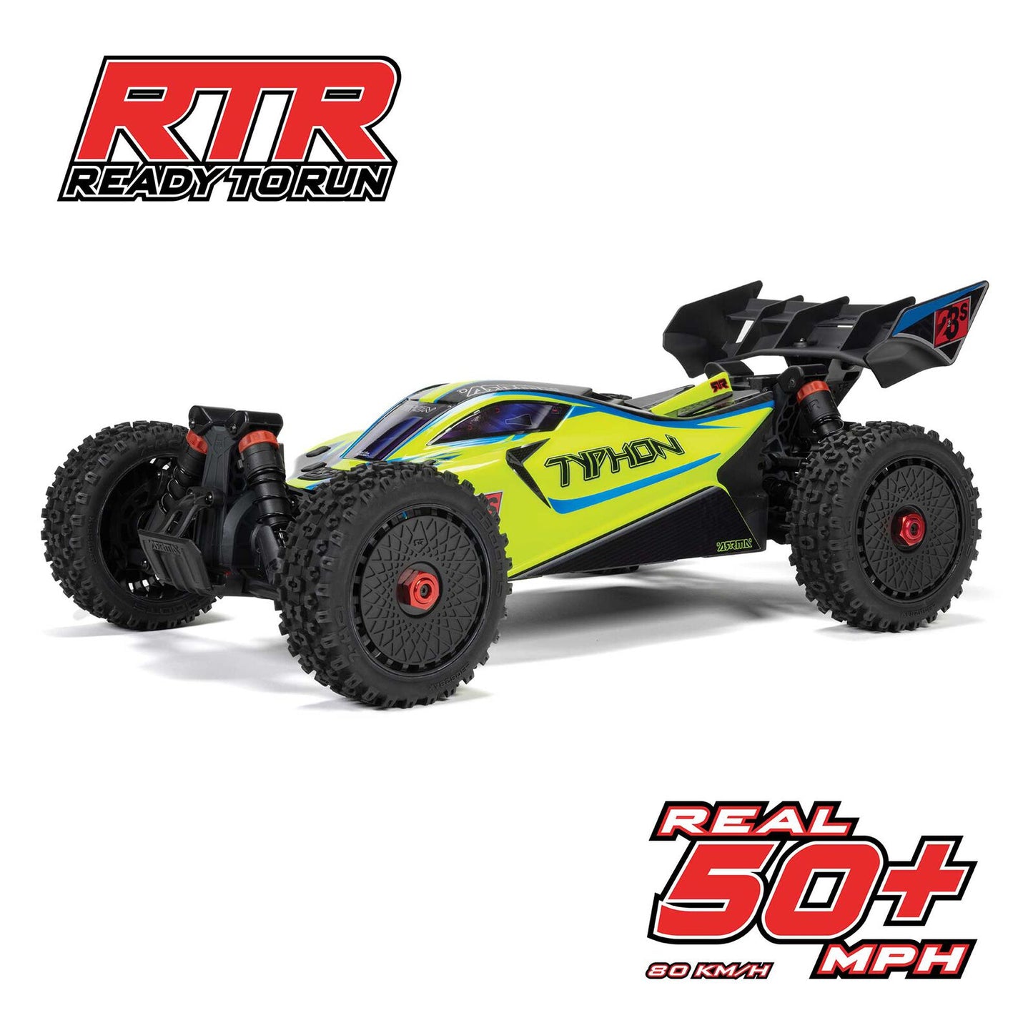 1/8 TYPHON 4X4 223S BLX BRUSHLESS BUGGY RTR WITH DSC BLUE/YELLOW - Xtreme RC