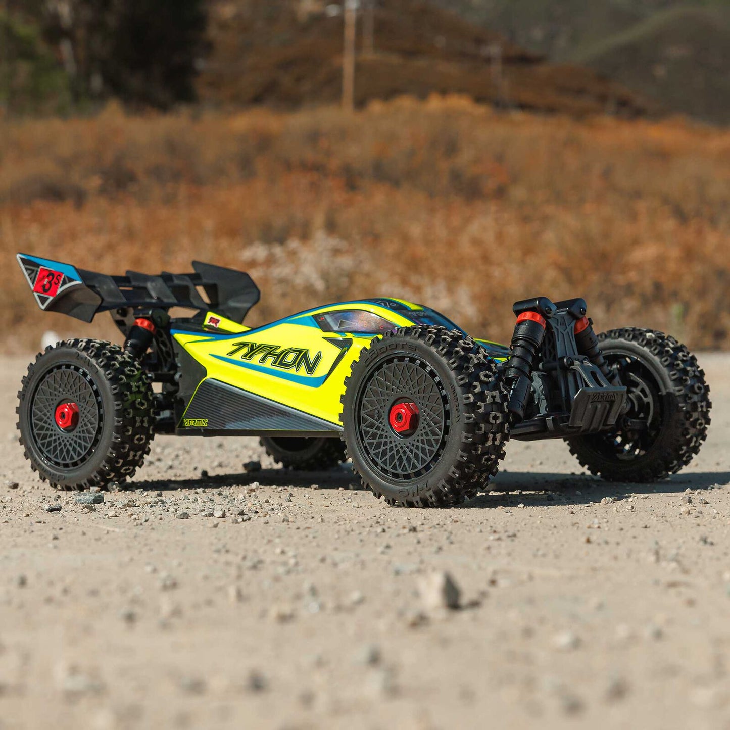 1/8 TYPHON 4X4 223S BLX BRUSHLESS BUGGY RTR WITH DSC BLUE/YELLOW - Xtreme RC