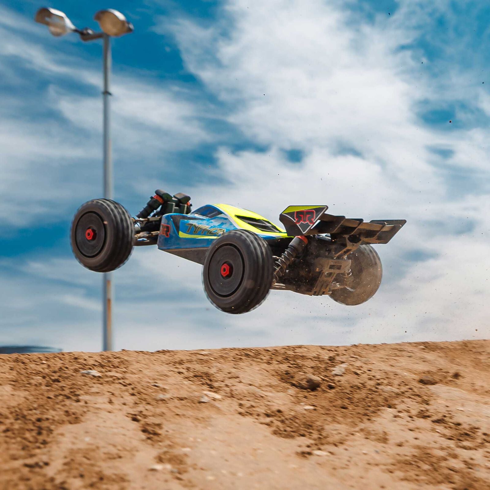 1/8 TYPHON 4X4 223S BLX BRUSHLESS BUGGY RTR WITH DSC BLUE/YELLOW - Xtreme RC