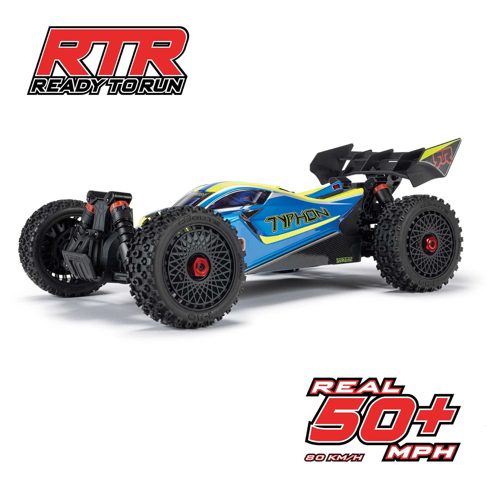 1/8 TYPHON 4X4 223S BLX BRUSHLESS BUGGY RTR WITH DSC BLUE/YELLOW - Xtreme RC