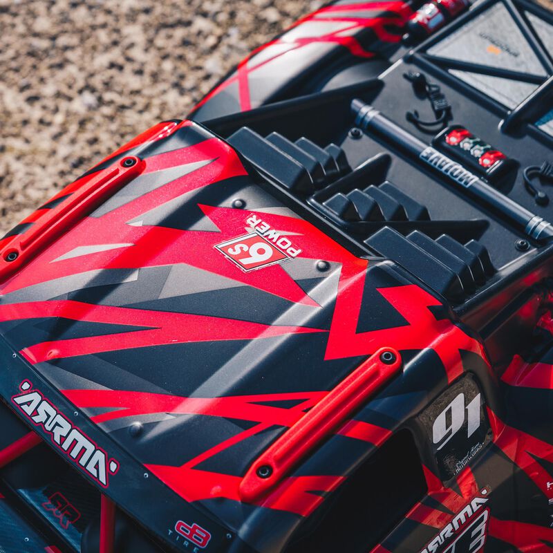 1/7 MOJAVE 6S 4X4 RTR Brushless Desert Truck, Red/Black