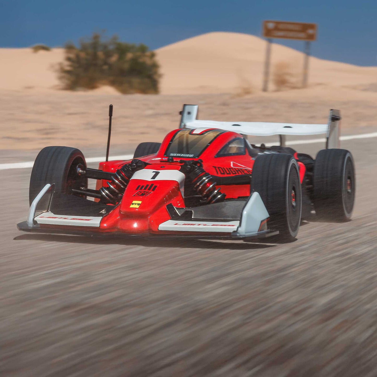 1/7 LIMITLESS 120 8S BLX SPEED MACHINE RTR w AVC, Red/Black