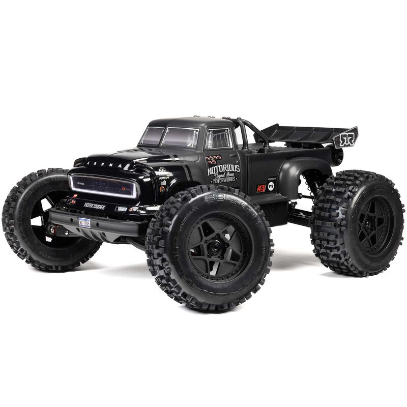 1/8 NOTORIOUS 6S 4X4 RTR Brushless Stunt Truck, Black - Xtreme RC