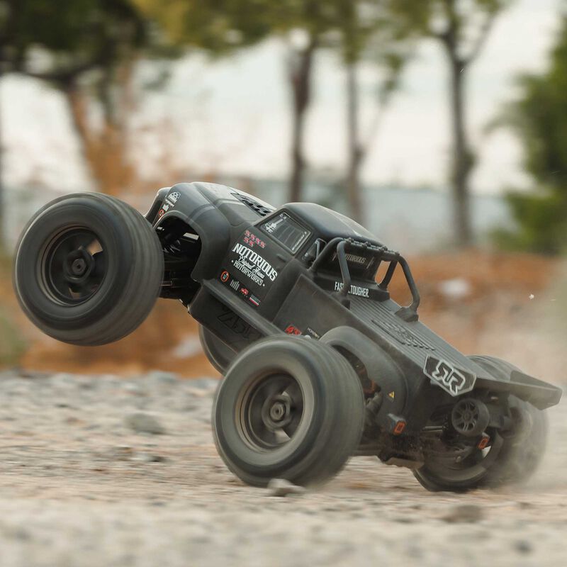 1/8 NOTORIOUS 6S 4X4 RTR Brushless Stunt Truck, Black - Xtreme RC