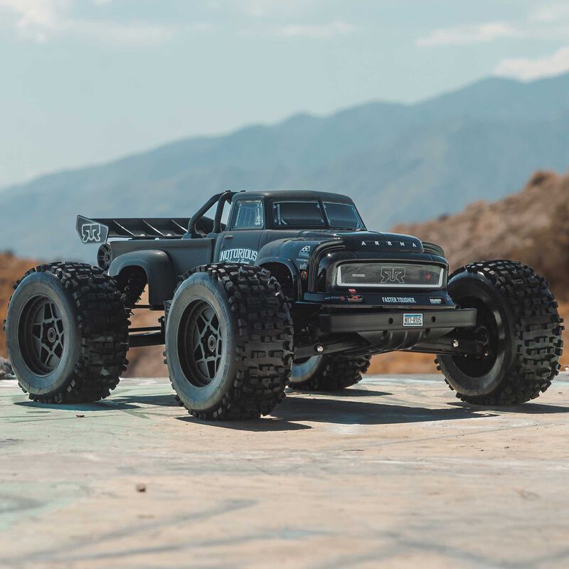 1/8 NOTORIOUS 6S 4X4 RTR Brushless Stunt Truck, Black - Xtreme RC