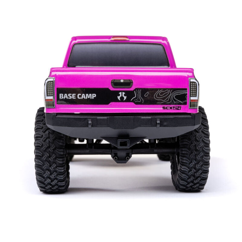 1/24 SCX24 Base Camp 4x4 Rock Crawler Brushed RTR - Pink - Xtreme RC