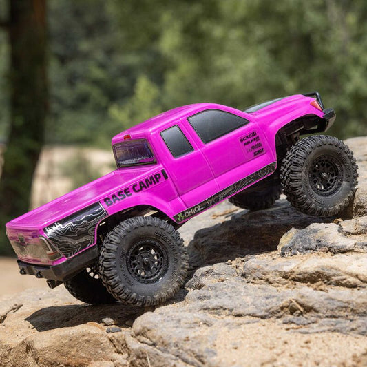 1/24 SCX24 Base Camp 4x4 Rock Crawler Brushed RTR - Pink - Xtreme RC