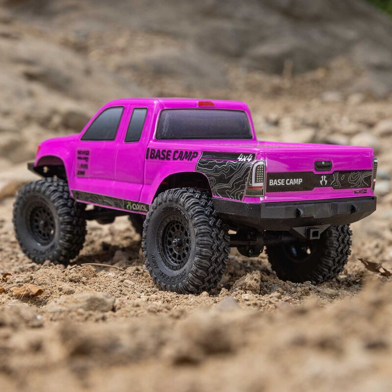 1/24 SCX24 Base Camp 4x4 Rock Crawler Brushed RTR - Pink - Xtreme RC