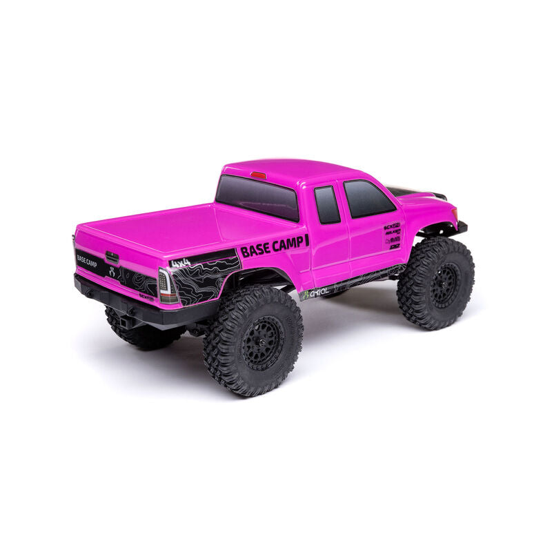 1/24 SCX24 Base Camp 4x4 Rock Crawler Brushed RTR - Pink - Xtreme RC