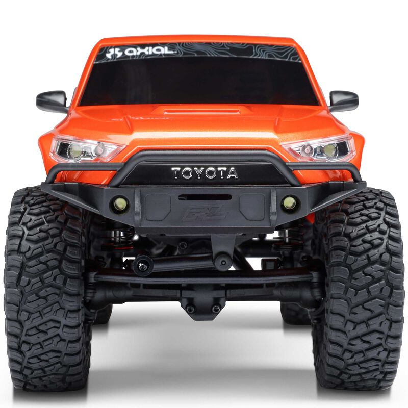 1/24 SCX24 Toyota 4Runner 4X4 RTR Brushed Rock Crawler (Battery & Charger Included), Orange - Xtreme RC