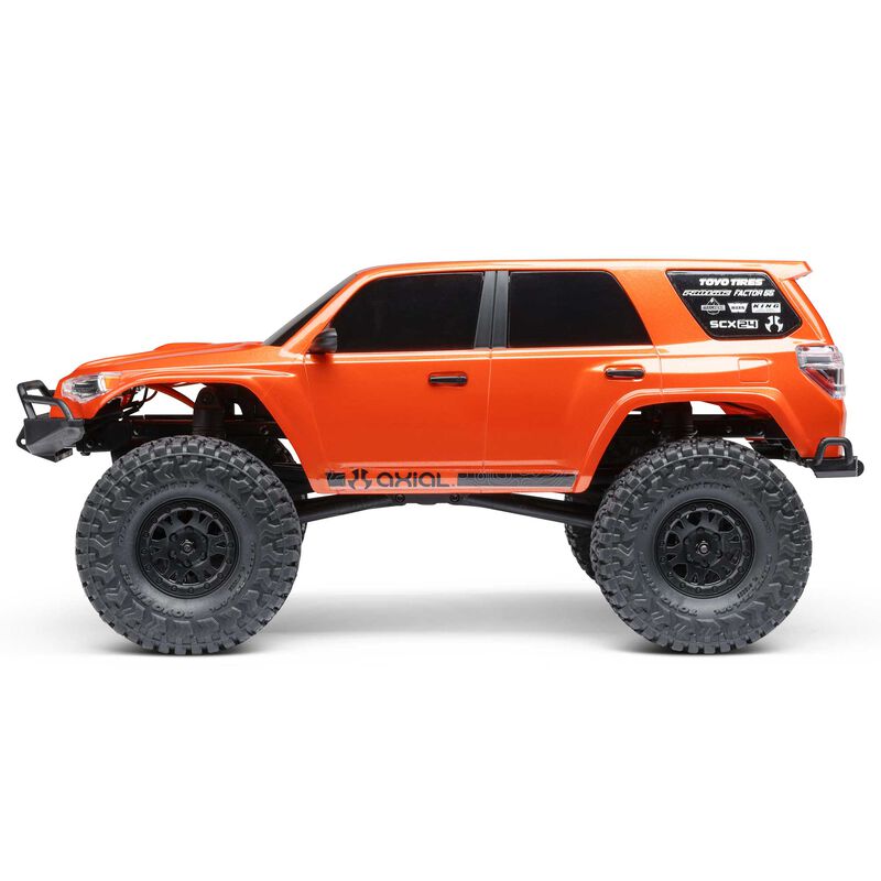 1/24 SCX24 Toyota 4Runner 4X4 RTR Brushed Rock Crawler (Battery & Charger Included), Orange - Xtreme RC