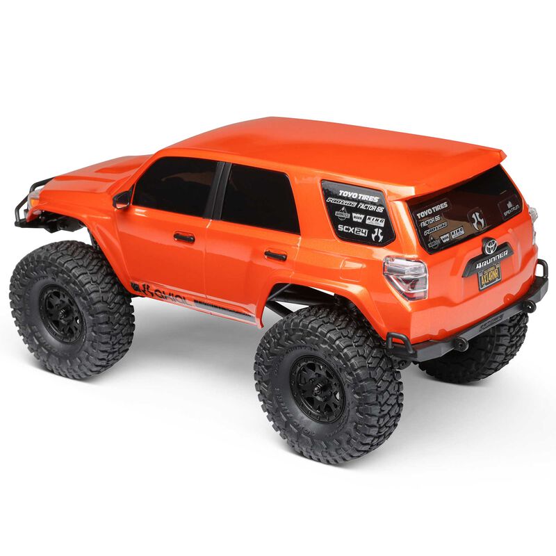 1/24 SCX24 Toyota 4Runner 4X4 RTR Brushed Rock Crawler (Battery & Charger Included), Orange - Xtreme RC