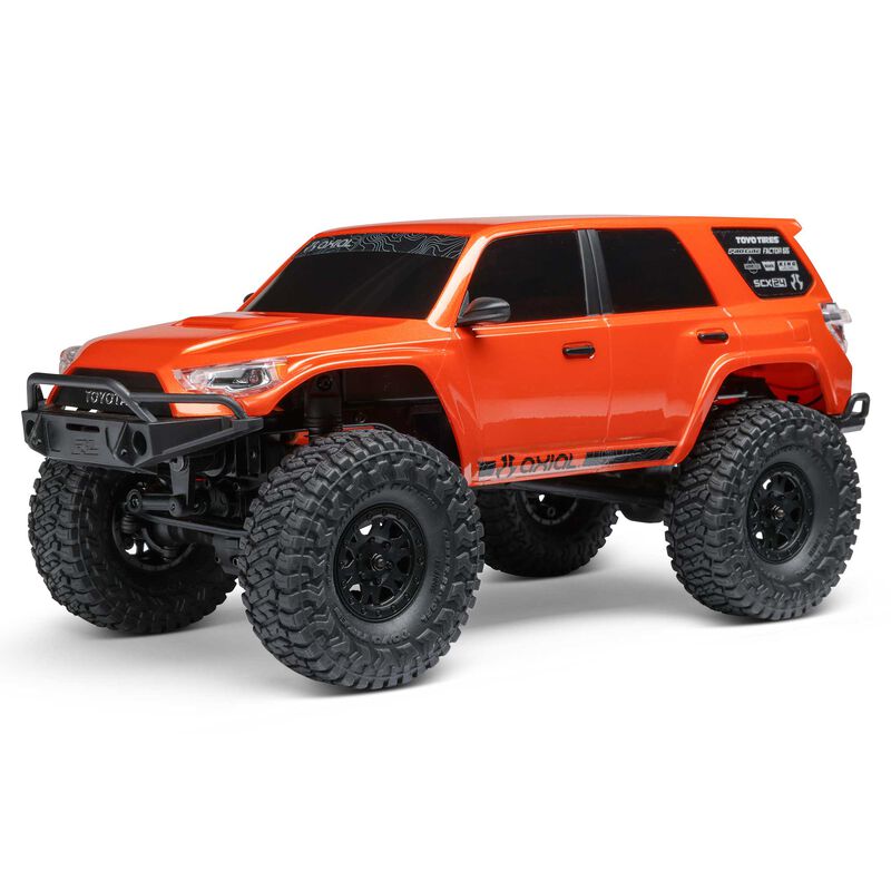 1/24 SCX24 Toyota 4Runner 4X4 RTR Brushed Rock Crawler (Battery & Charger Included), Orange - Xtreme RC
