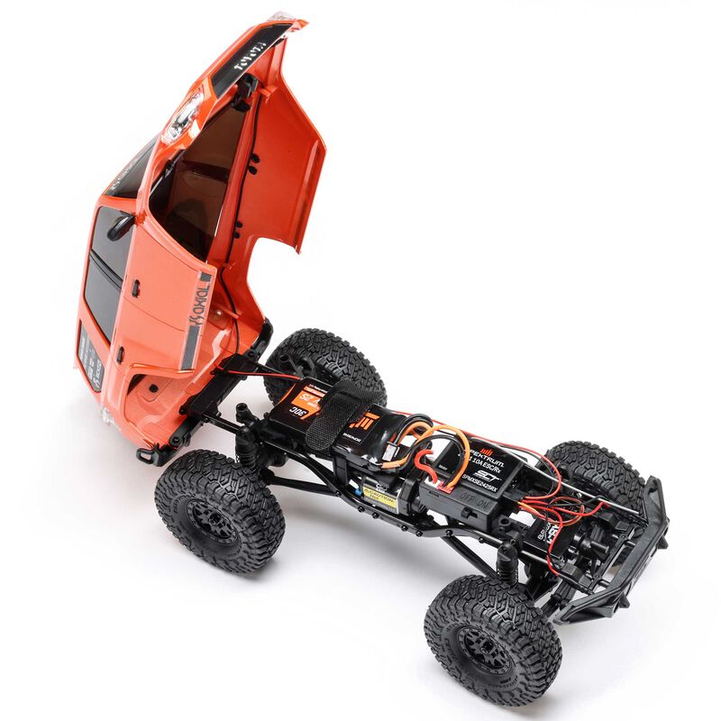 1/24 SCX24 Toyota 4Runner 4X4 RTR Brushed Rock Crawler (Battery & Charger Included), Orange - Xtreme RC