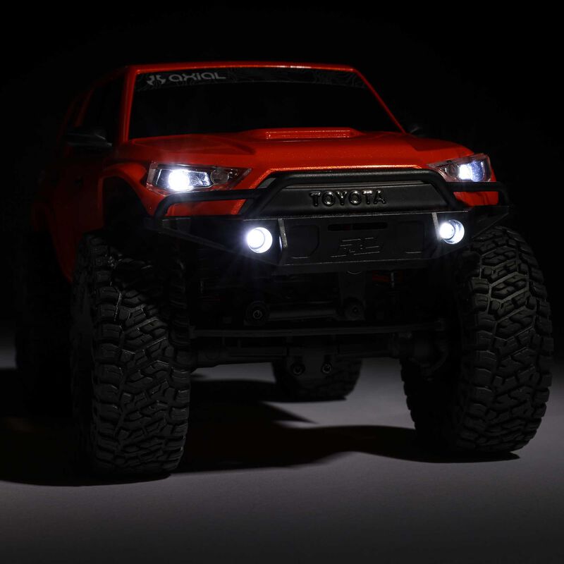 1/24 SCX24 Toyota 4Runner 4X4 RTR Brushed Rock Crawler (Battery & Charger Included), Orange - Xtreme RC