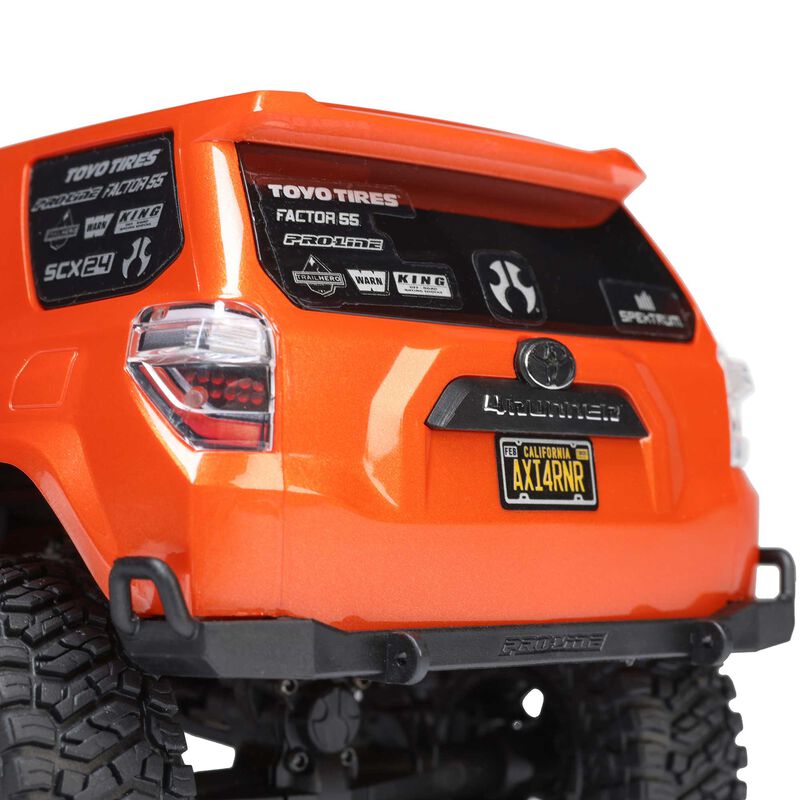 1/24 SCX24 Toyota 4Runner 4X4 RTR Brushed Rock Crawler (Battery & Charger Included), Orange - Xtreme RC