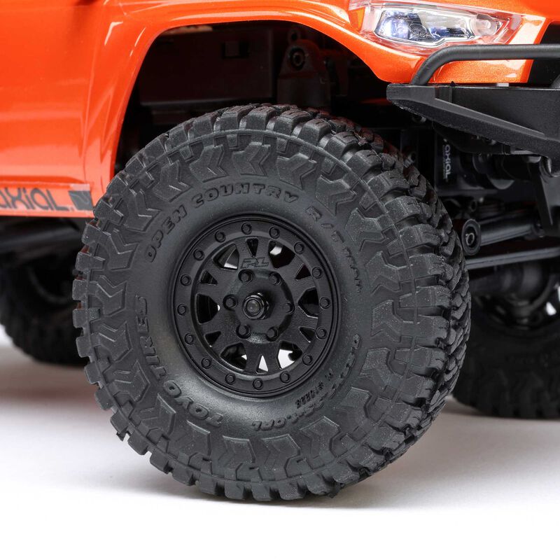 1/24 SCX24 Toyota 4Runner 4X4 RTR Brushed Rock Crawler (Battery & Charger Included), Orange - Xtreme RC