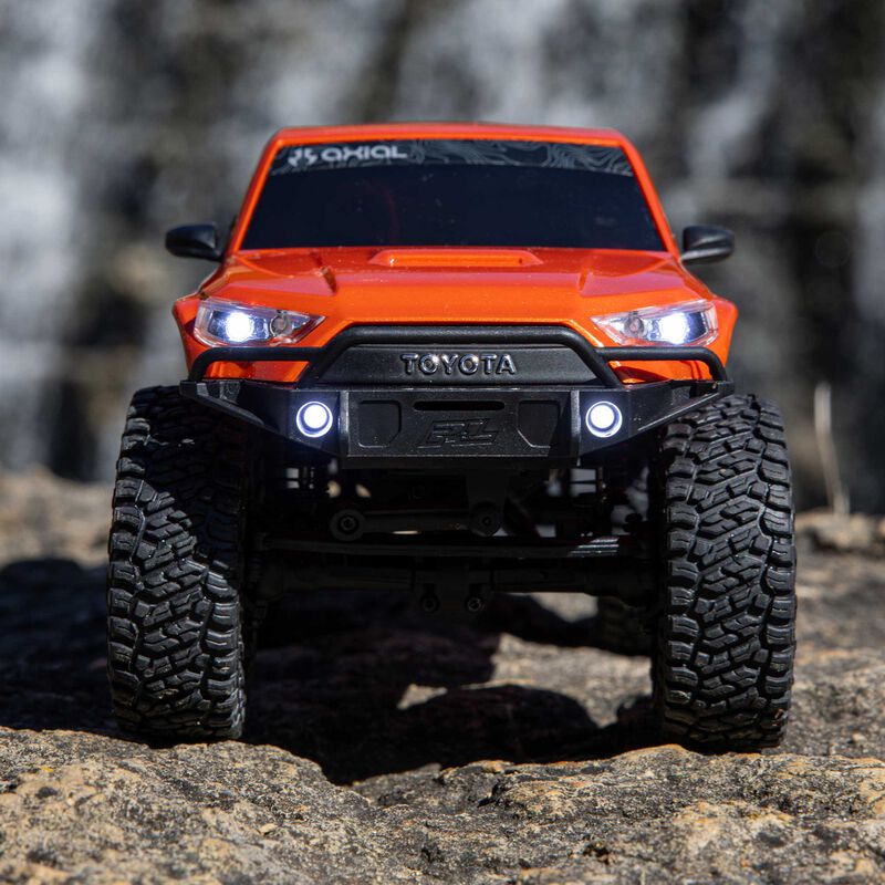 1/24 SCX24 Toyota 4Runner 4X4 RTR Brushed Rock Crawler (Battery & Charger Included), Orange - Xtreme RC