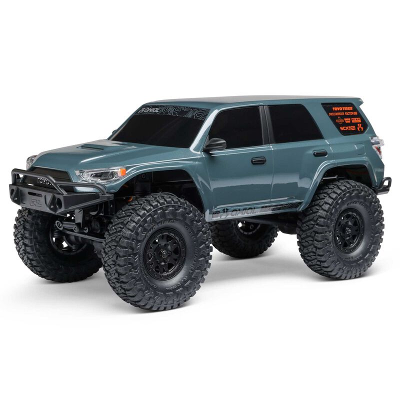 1/24 SCX24 Toyota 4Runner 4X4 RTR Brushed Rock Crawler (Battery & Charger Included), Gray - Xtreme RC