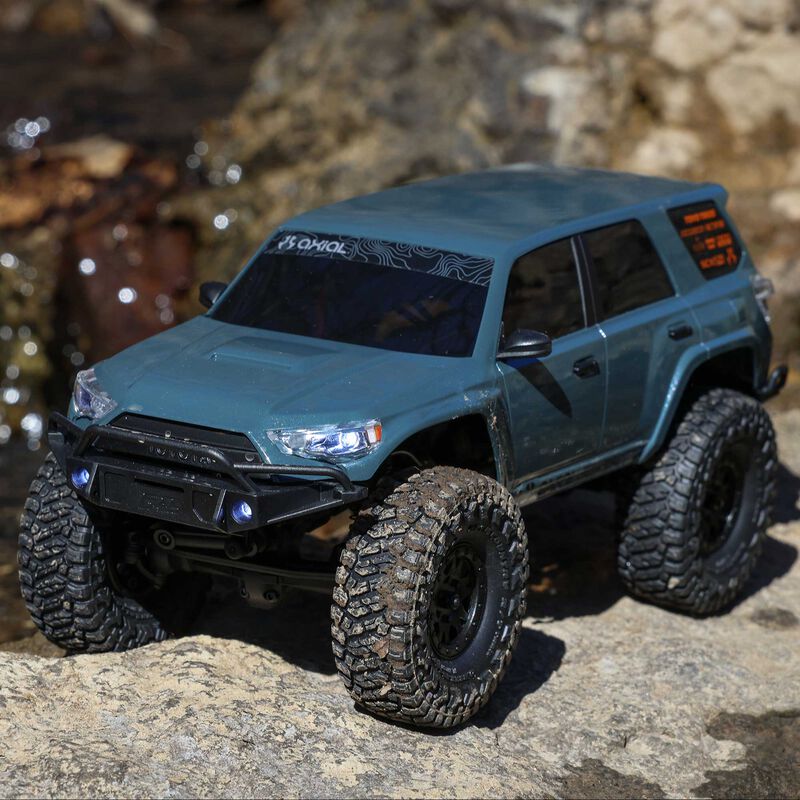 1/24 SCX24 Toyota 4Runner 4X4 RTR Brushed Rock Crawler (Battery & Charger Included), Gray - Xtreme RC