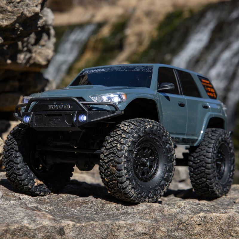 1/24 SCX24 Toyota 4Runner 4X4 RTR Brushed Rock Crawler (Battery & Charger Included), Gray - Xtreme RC