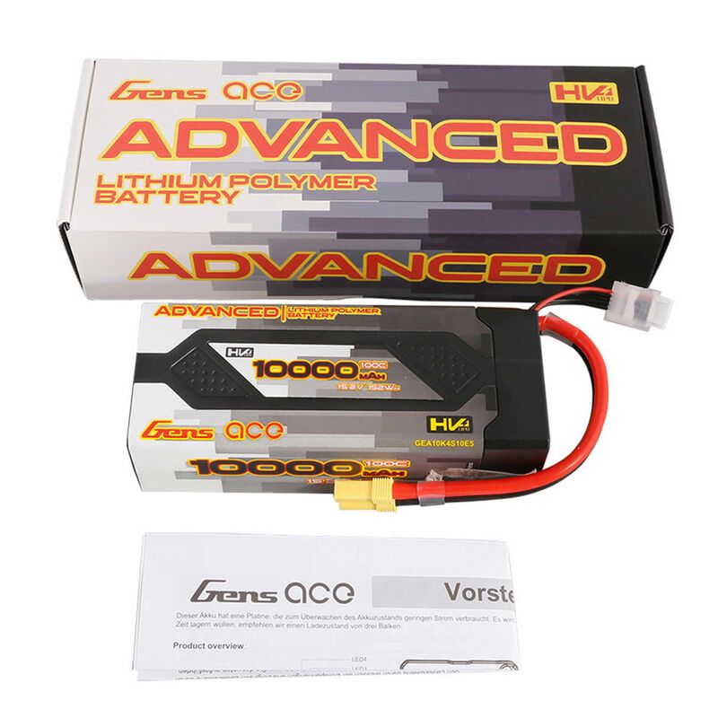 Advanced G-tech smart 10000mAh 15.2V 100C 4S2P HardCase Lipo Battery Pack 61# with EC5 - Xtreme RC