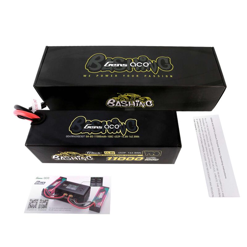 14.8V 11000mAh 4S 100C G-Tech Smart Lipo: EC5 - Xtreme RC