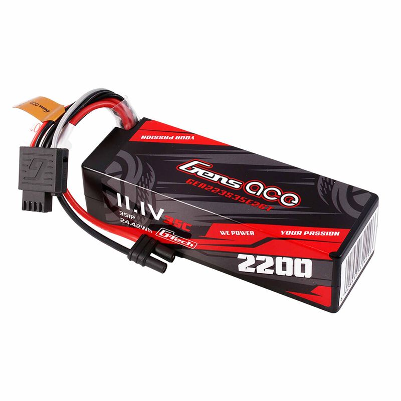 2200mAh 3S 35C 11.1V HardCase G-Tech Lipo Battery Pack with IEC2 Plug for Grom