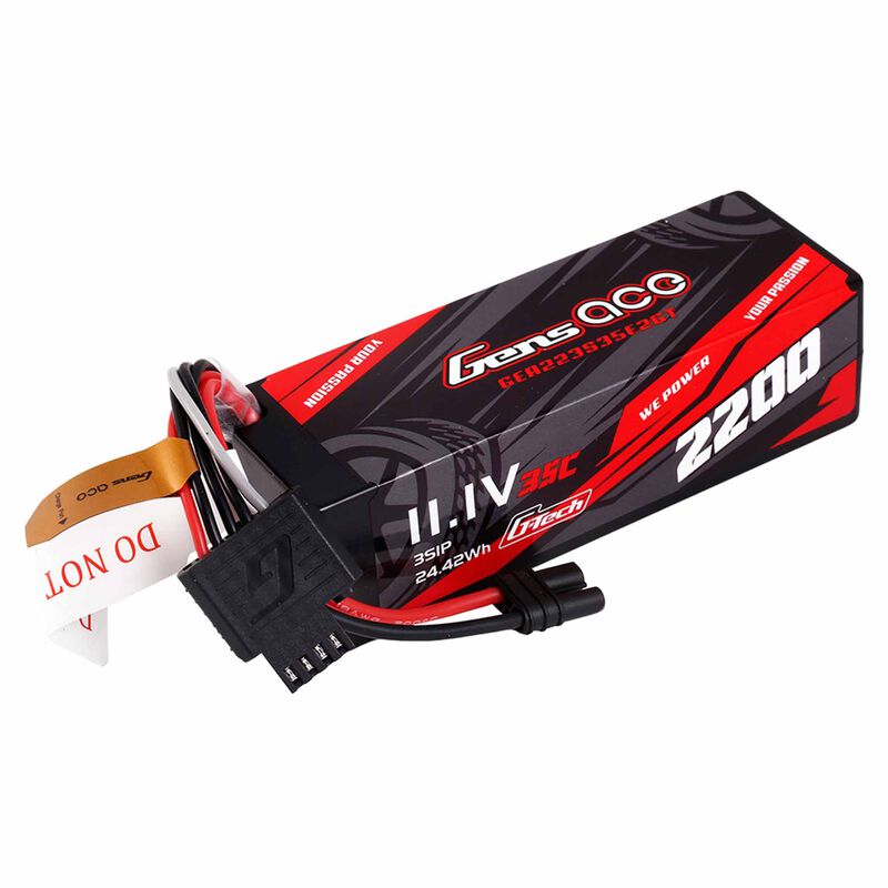 2200mAh 3S 35C 11.1V HardCase G-Tech Lipo Battery Pack with IEC2 Plug for Grom