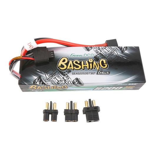 7.4V 5200mAh 2S 35C G-Tech Smart Bashing Hardcase LiPo Battery: EC3/ Deans/ XT60 - Xtreme RC