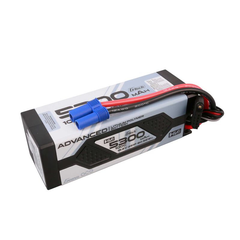 15.2V 5300mAh 4S 100C LiHV battery EC5 - Xtreme RC