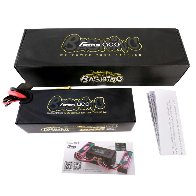 14.8V 8000mAh 4S 10C G-Tech Smart Lipo: EC5 - Xtreme RC