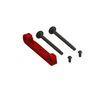 Front Upper Suspension Mount CNC Aluminum Red - Xtreme RC