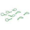 Bent Body Clips Green (8) - Xtreme RC